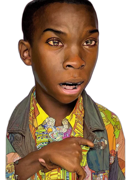 face, jacket, staff, animal, photorealistic, cartoon, concept art, comic book art transparent PNG cut-out