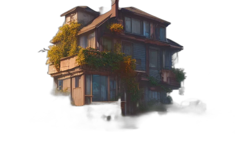 building, furniture, tree, concept art transparent PNG cut-out