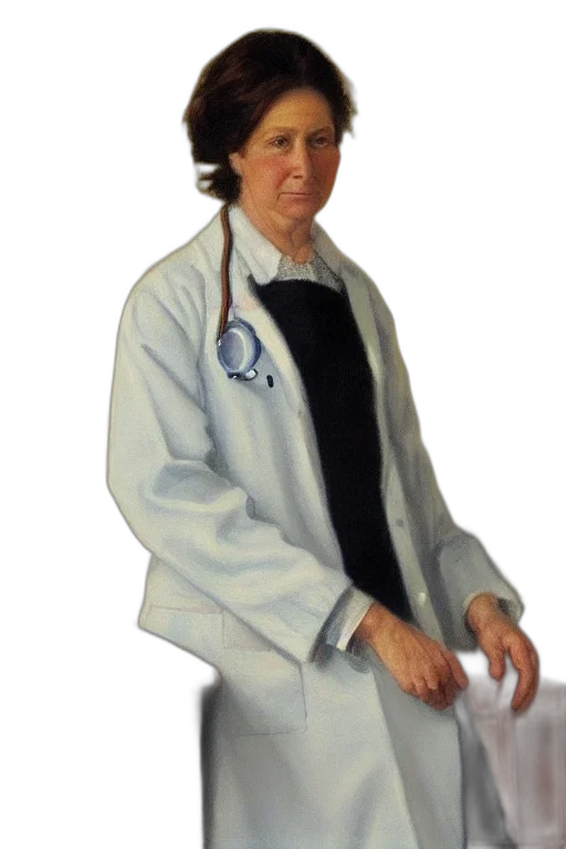 staff, jacket, photorealistic, oil painting transparent PNG cut-out