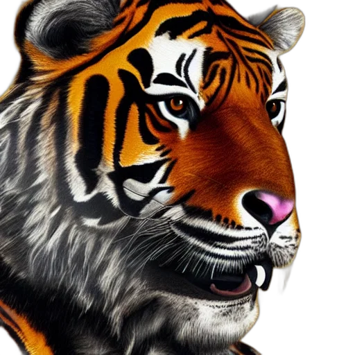animal, creature, face, mask, photorealistic, 3d render, oil painting, concept art transparent PNG cut-out