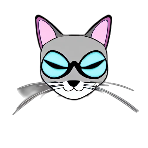 animal, staff, mask, cartoon, concept art, pixel art, comic book art, cat transparent PNG cut-out