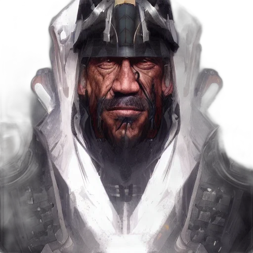 face, robot, concept art, fantasy art transparent PNG cut-out