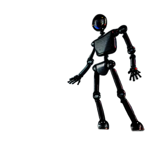 robot, 3d render, concept art, cyberpunk, pixel art, two, subject, composition transparent PNG cut-out