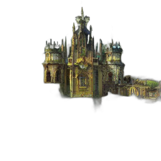 crown, building, concept art, pixel art transparent PNG cut-out