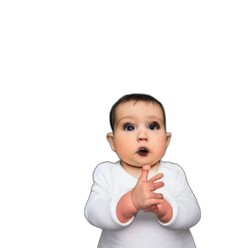 face, photorealistic, 3d render, babies transparent PNG cut-out