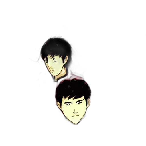 face, mask, hair, staff, pixel art, anime, cartoon, concept art transparent PNG cut-out