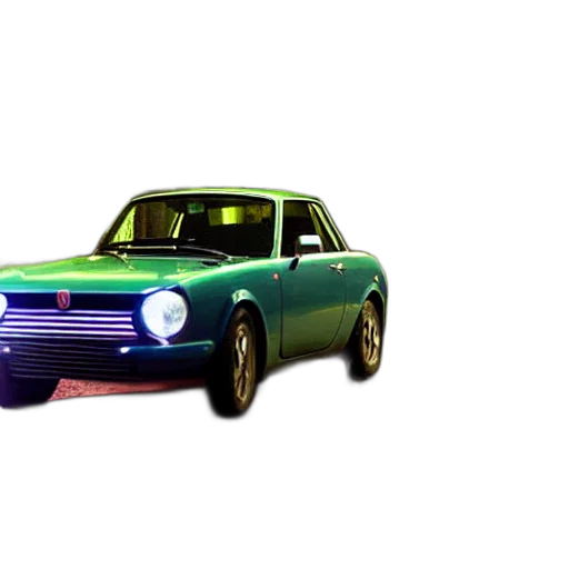 car, animal, weapon, 3d render, photorealistic, vaporwave, concept art, neon lights transparent PNG cut-out