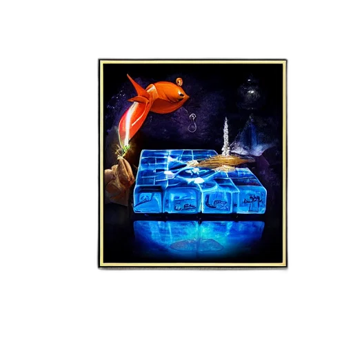 animal, jewelry, dragon, staff, 3d render, concept art, vaporwave, fantasy art transparent PNG cut-out