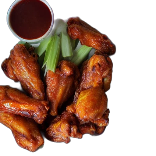 food, photorealistic, los, police, hermanos, chicken, wings, fried transparent PNG cut-out