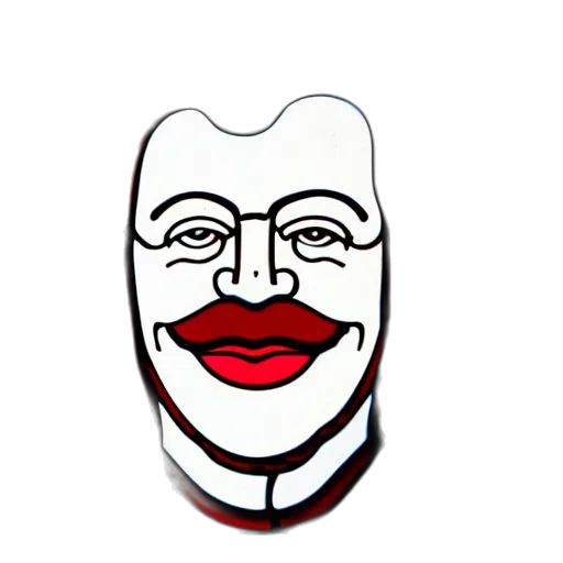 mask, face, cartoon, comic book art transparent PNG cut-out