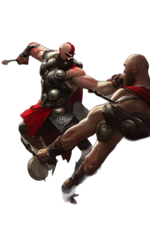 sword, weapon, concept art, fantasy art, 3d render, fire, kratos, fighting transparent PNG cut-out