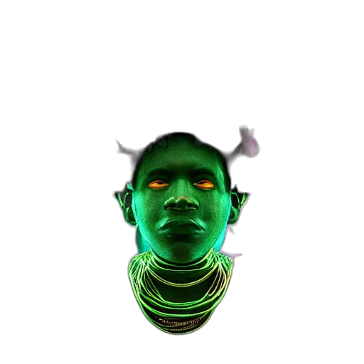 mask, face, staff, dragon transparent PNG cut-out