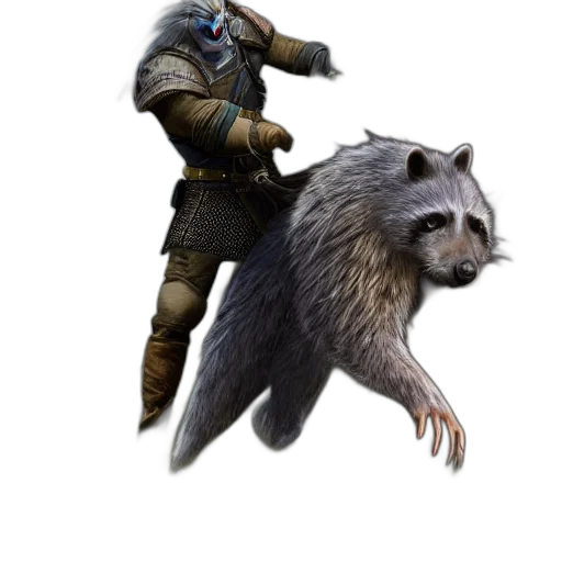animal, creature, weapon, staff, concept art, fantasy art, pixel art, 3d render transparent PNG cut-out