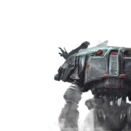 robot, weapon, creature, concept art transparent PNG cut-out
