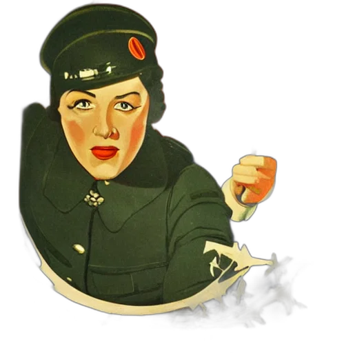 concept art, pixel art, cartoon, german, propaganda, poster transparent PNG cut-out