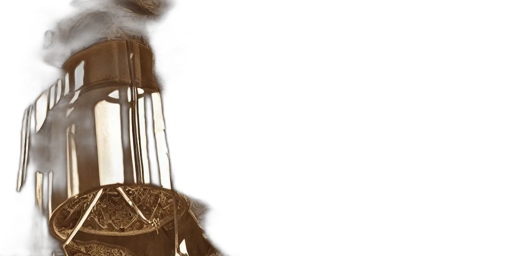 staff, furniture, crown, mask, 3d render, photorealistic, concept art, earth tones transparent PNG cut-out