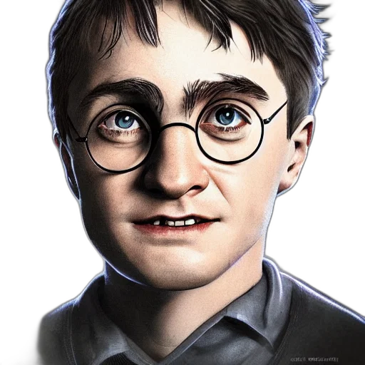 face, staff, photorealistic, comic book art, concept art, 3d render, portrait, harry transparent PNG cut-out