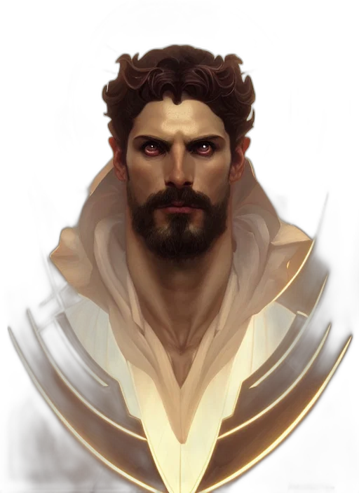 face, mask, staff, fantasy art transparent PNG cut-out