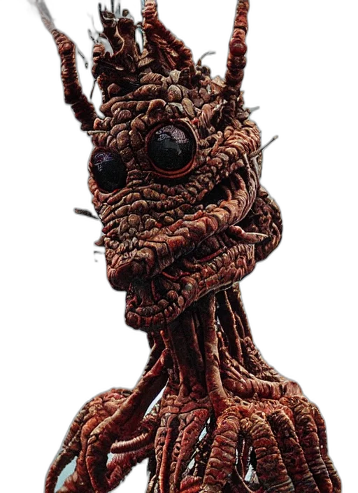 mask, creature, staff, crown transparent PNG cut-out