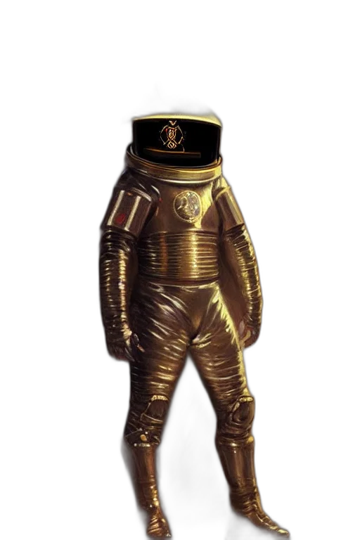 robot, jacket, mask, concept art, 3d render, outer space, knights, templar transparent PNG cut-out