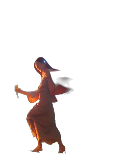 dragon, creature, dress, mask, 3d render, concept art, fantasy art, anime transparent PNG cut-out