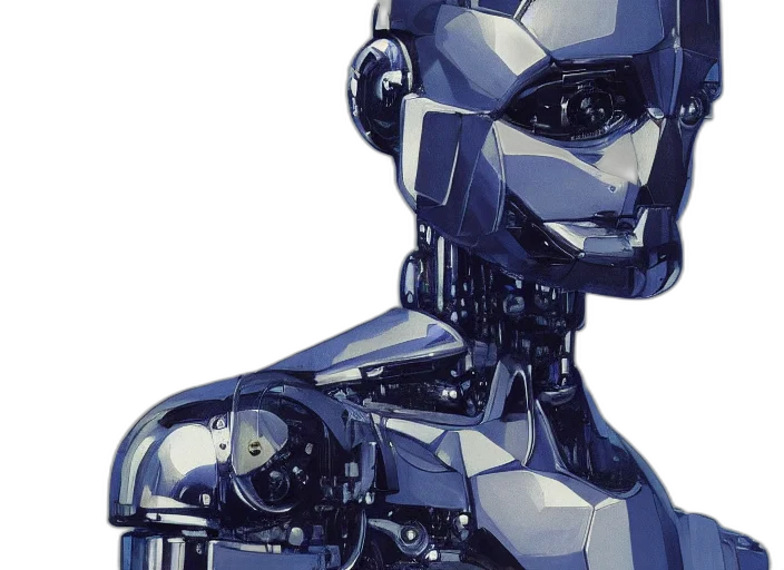robot, cyberpunk, concept art, 3d render, pixel art, portrait, cyber, dog transparent PNG cut-out