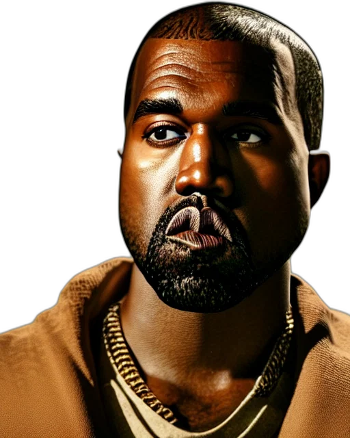 face, mask, animal, jacket, photorealistic, 3d render, concept art, golden transparent PNG cut-out