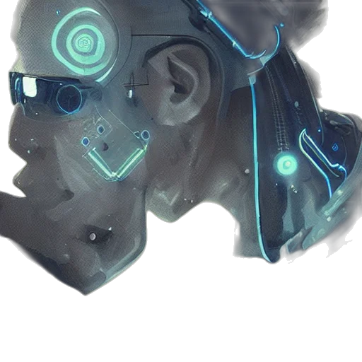 robot, mask, face, staff transparent PNG cut-out