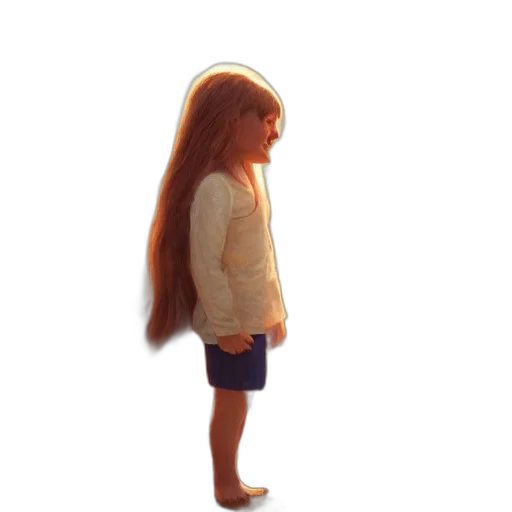 hair, dress, jacket, staff, 3d render, concept art, photorealistic, anime transparent PNG cut-out