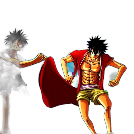 concept art, anime, fantasy art, comic book art, outer space, fire, underwater, luffy transparent PNG cut-out