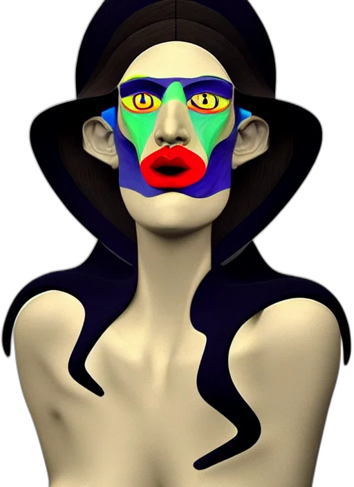 mask, face, jewelry, 3d render transparent PNG cut-out