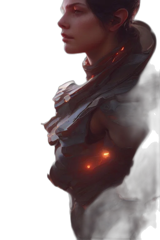 robot, face, mask, weapon transparent PNG cut-out