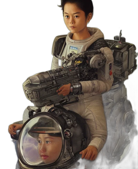 robot, face, weapon, creature, concept art, photorealistic, 3d render, comic book art transparent PNG cut-out