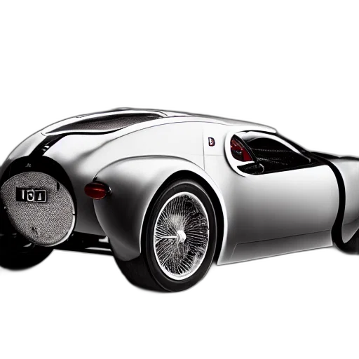 car, robot, 3d render, concept art, photorealistic, cartoon, bugatti, type transparent PNG cut-out