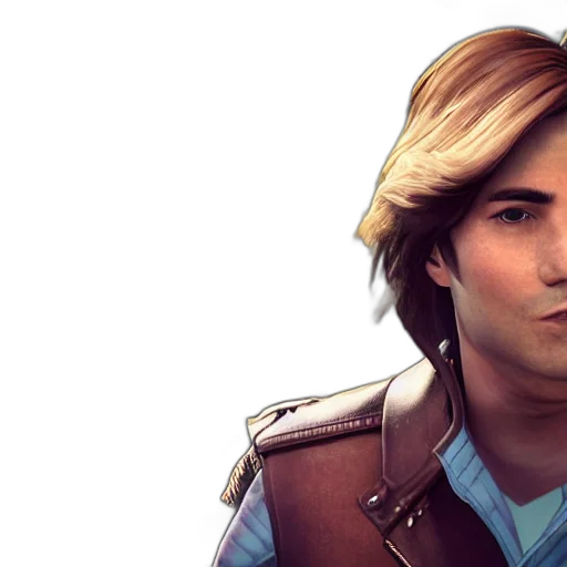 face, photorealistic, concept art, fantasy art, comic book art, eric, sparrow transparent PNG cut-out