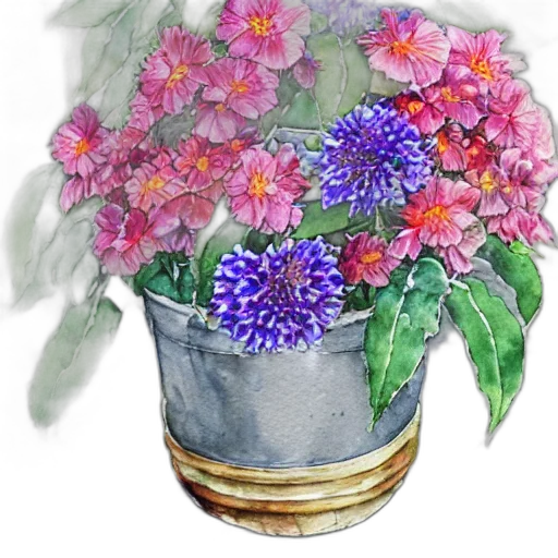 flower, crown, jewelry, watercolor transparent PNG cut-out