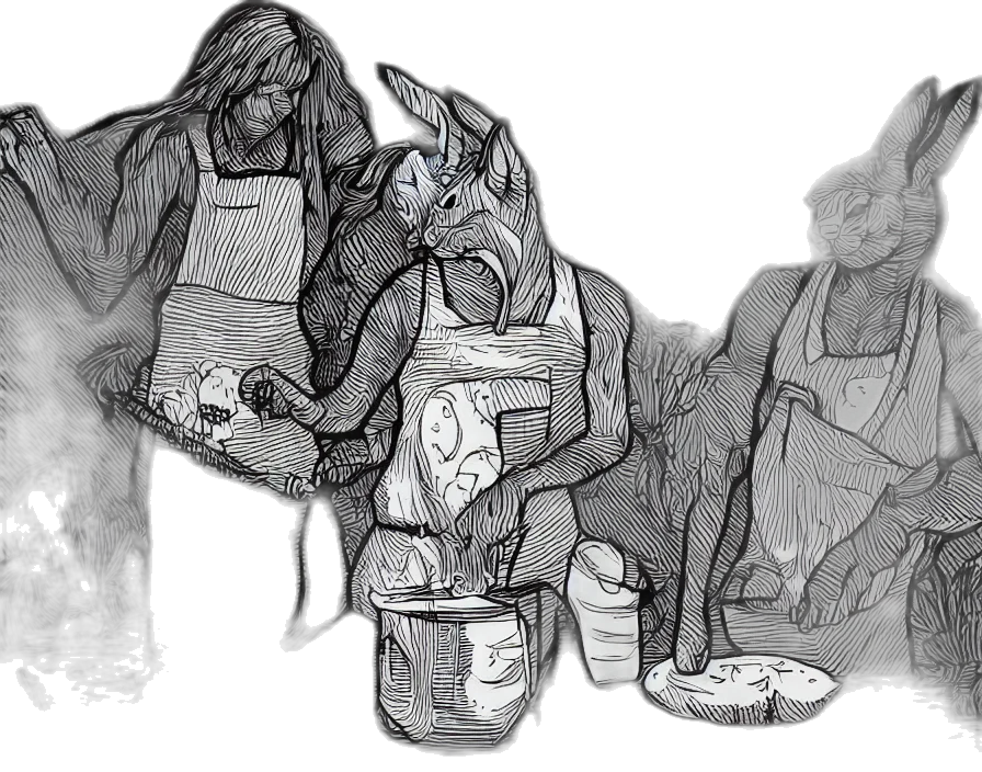 food, mask, concept art, pencil sketch transparent PNG cut-out