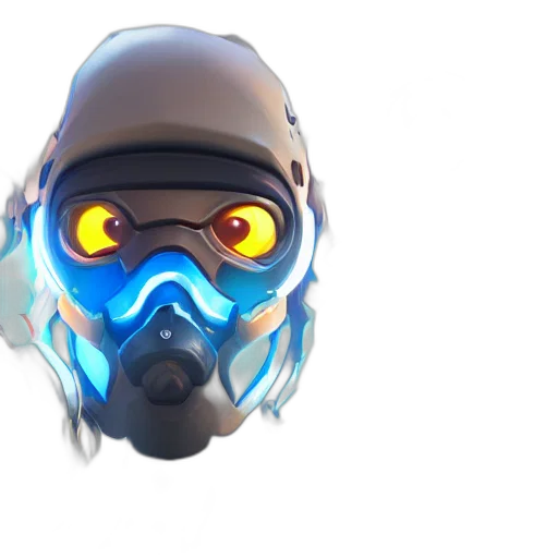 mask, robot, face, creature transparent PNG cut-out