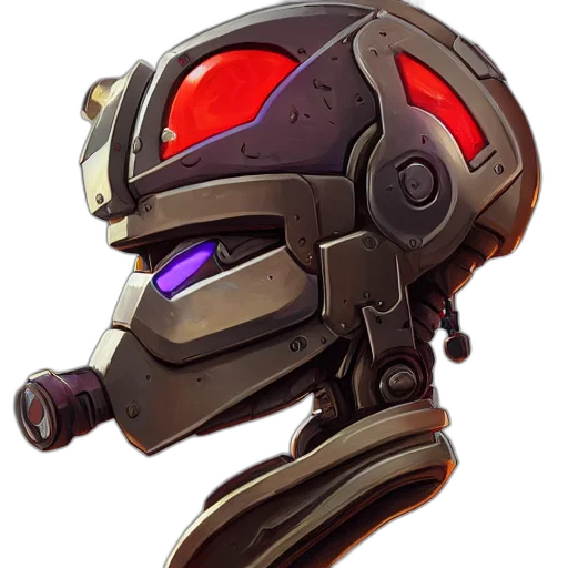 robot, mask, weapon, face transparent PNG cut-out