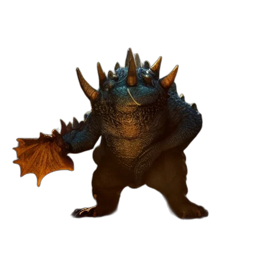 dragon, creature, animal, staff transparent PNG cut-out