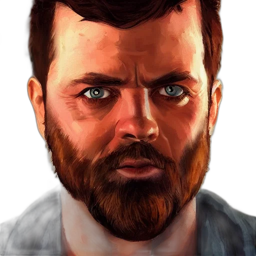 face, photorealistic, concept art, comic book art, cartoon, beautiful, portrait, man transparent PNG cut-out
