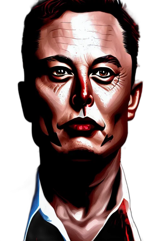 face, comic book art, photorealistic, cartoon transparent PNG cut-out