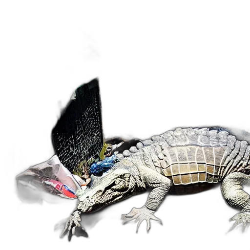 dragon, animal, creature, hat, 3d render, photorealistic, concept art, one transparent PNG cut-out