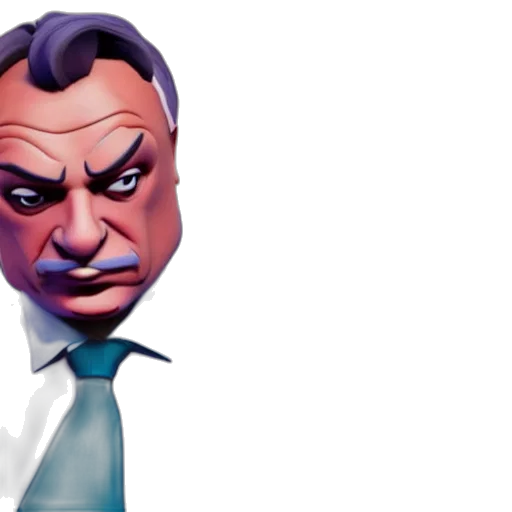 face, staff, 3d render, concept art transparent PNG cut-out