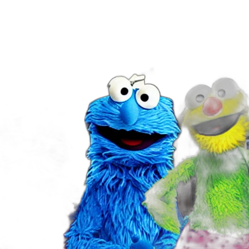 sesame, street, characters, bank, heist, violent transparent PNG cut-out