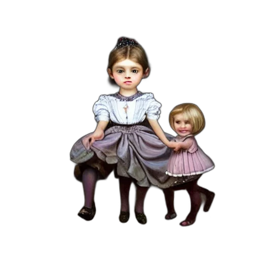 dress, furniture, shoes, face, photorealistic, oil painting, concept art, 3d render transparent PNG cut-out