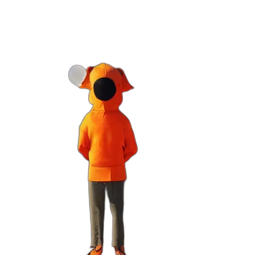 jacket, hat, staff, mask transparent PNG cut-out