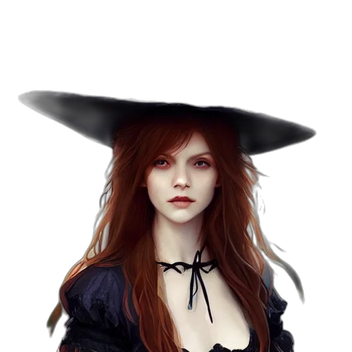 hat, dress, staff, crown transparent PNG cut-out