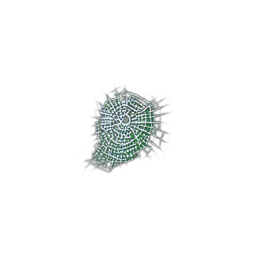 jewelry, crown, flower, umbrella, 3d render, pixel art, photorealistic, green transparent PNG cut-out