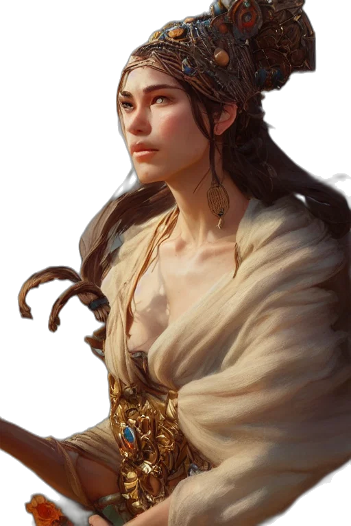 face, jewelry, crown, dragon, fantasy art, concept art, photorealistic, oil painting transparent PNG cut-out